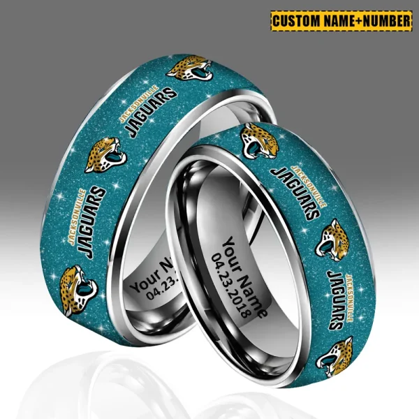 Jacksonville Jaguars New Style Ring Personalized Name And Date Gift For Fans AZSSRINGS146