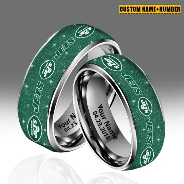 New York Jets New Style Ring Personalized Name And Date Gift For Fans AZSSRINGS156