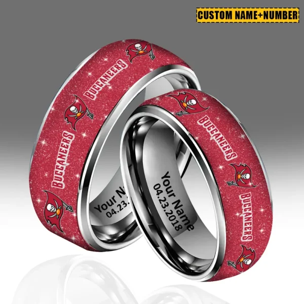 Tampa Bay Buccaneers New Style Ring Personalized Name And Date Gift For Fans AZSSRINGS161
