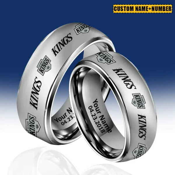 Los Angeles Kings New Style Ring Personalized Name And Date Gift For Fans AZSSRINGS201