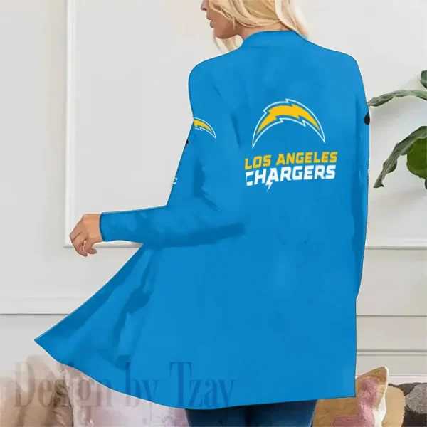 Los Angeles Chargers Women’s Patch Pocket Cardigan SPTWPPC083 - Image 2