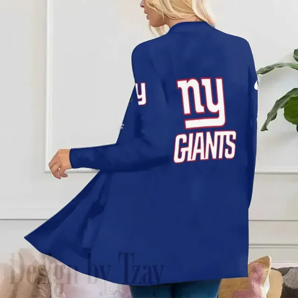 New York Giants Women’s Patch Pocket Cardigan SPTWPPC089 - Image 2