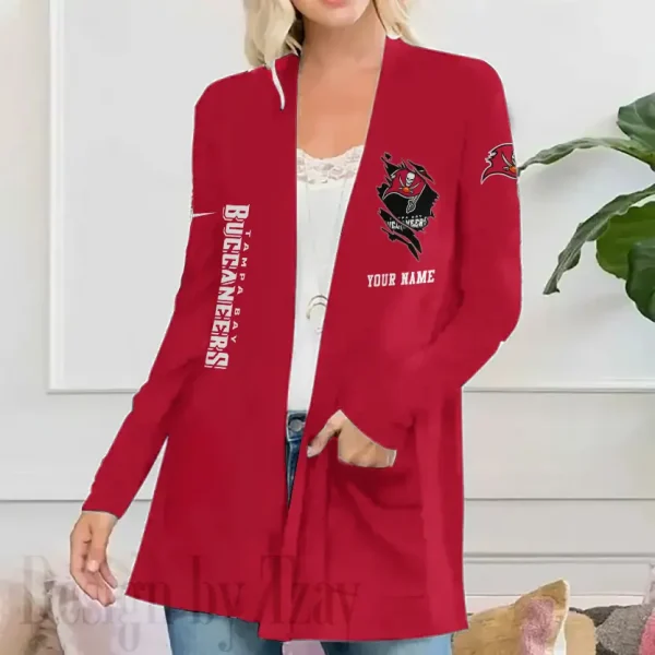 Tampa Bay Buccaneers Women’s Patch Pocket Cardigan SPTWPPC095