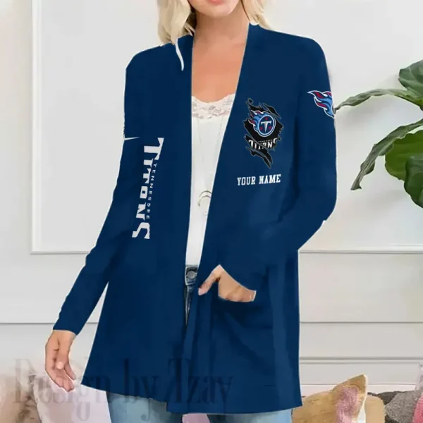 Tennessee Titans Women’s Patch Pocket Cardigan SPTWPPC096