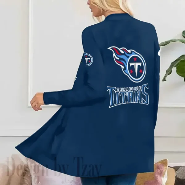 Tennessee Titans Women’s Patch Pocket Cardigan SPTWPPC096 - Image 2