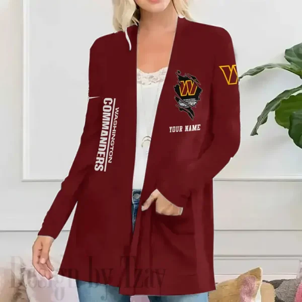 Washington Commanders Women’s Patch Pocket Cardigan SPTWPPC097
