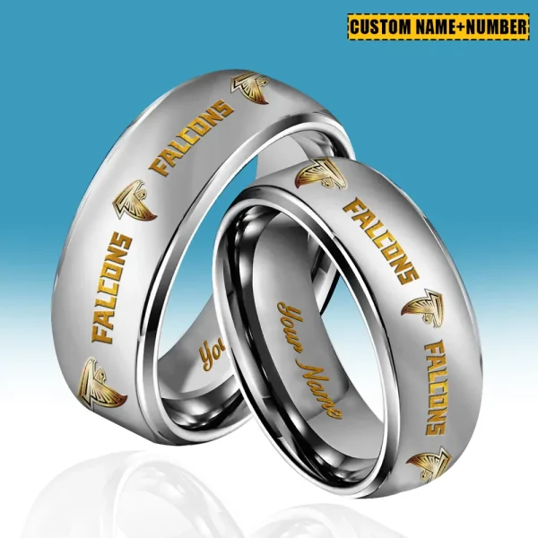 Atlanta Falcons New Style Ring Personalized Name And Date Gift For Fans AZSSRINGS203