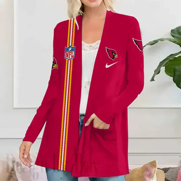 Arizona Cardinals Women’s Patch Pocket Cardigan SPTWPPC098