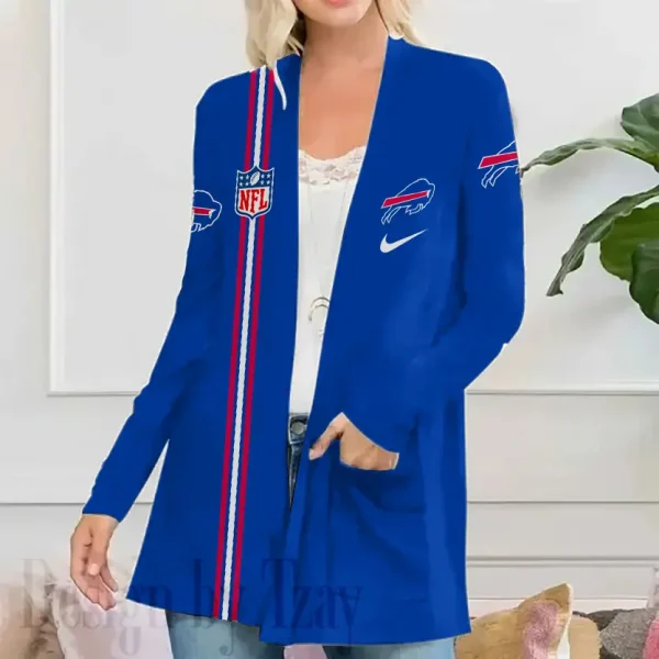 Buffalo Bills Women’s Patch Pocket Cardigan SPTWPPC101