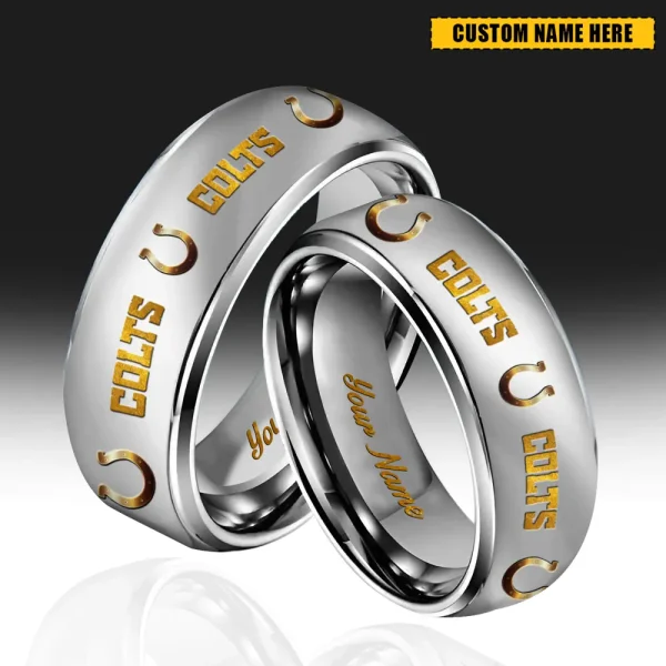 Indianapolis Colts New Style Ring Personalized Name And Date Gift For Fans AZSSRINGS215