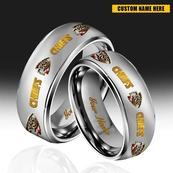 Kansas City Chiefs New Style Ring Personalized Name And Date Gift For Fans AZSSRINGS217