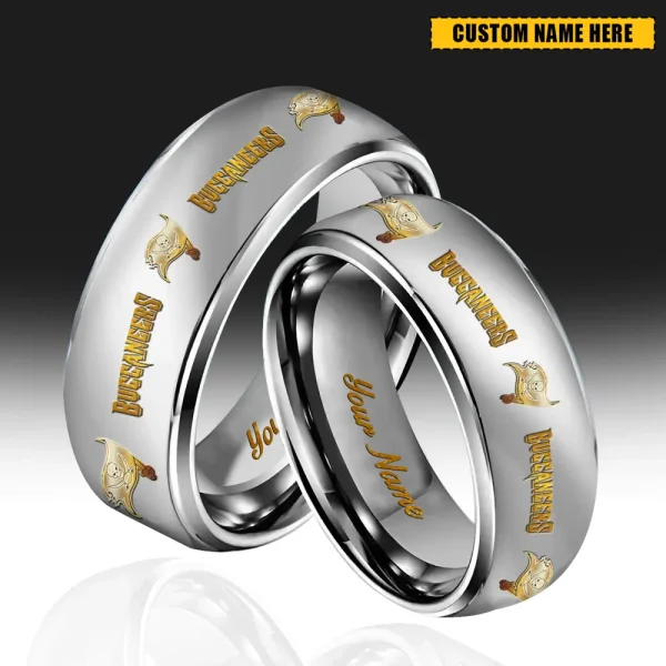 Tampa Bay Buccaneers New Style Ring Personalized Name And Date Gift For Fans AZSSRINGS231