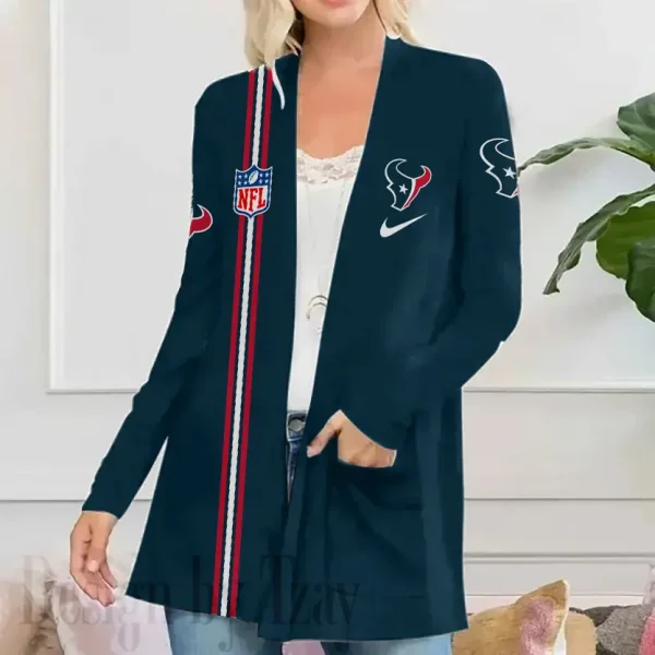 Houston Texans Women’s Patch Pocket Cardigan SPTWPPC110