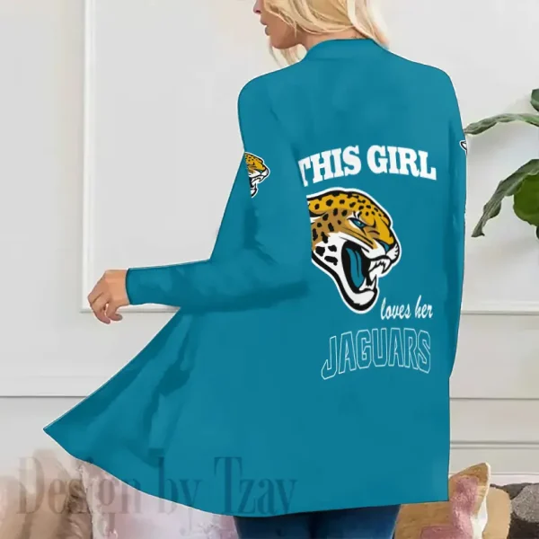 Jacksonville Jaguars Women’s Patch Pocket Cardigan SPTWPPC112 - Image 3