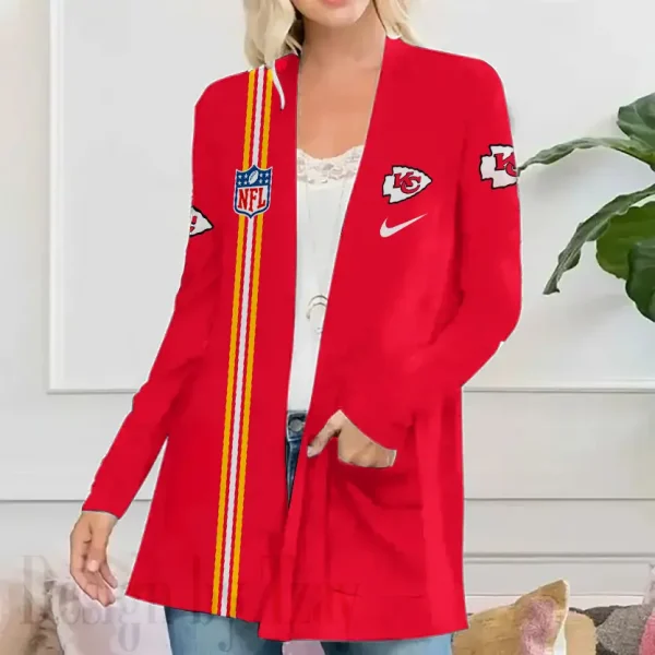 Kansas City Chiefs Women’s Patch Pocket Cardigan SPTWPPC113