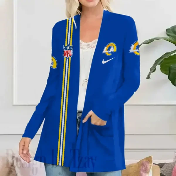 Los Angeles Rams Women’s Patch Pocket Cardigan SPTWPPC116