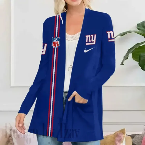 New York Giants Women’s Patch Pocket Cardigan SPTWPPC121