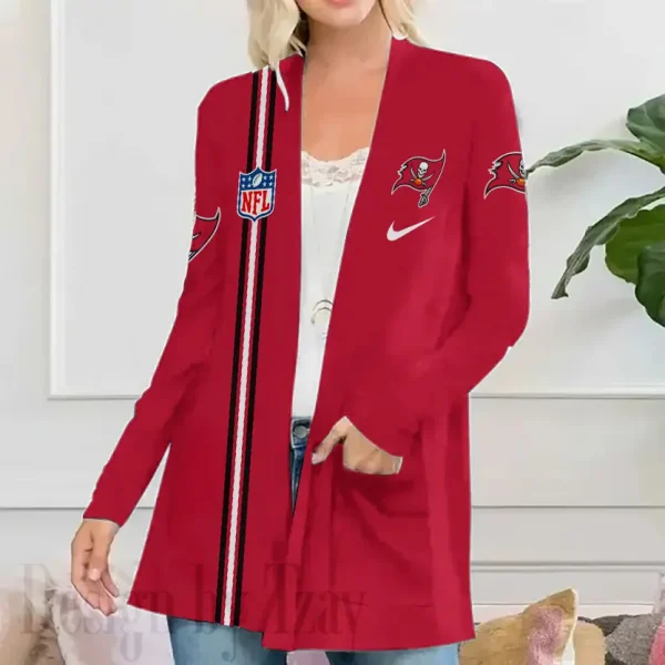 Tampa Bay Buccaneers Women’s Patch Pocket Cardigan SPTWPPC127