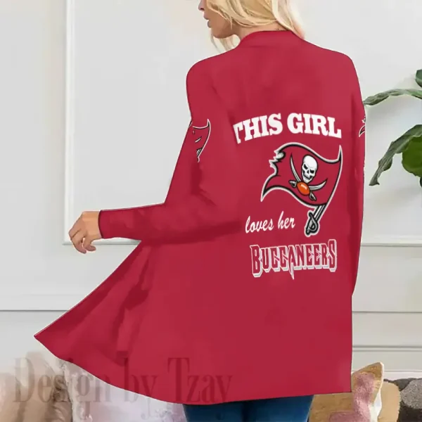Tampa Bay Buccaneers Women’s Patch Pocket Cardigan SPTWPPC127 - Image 3