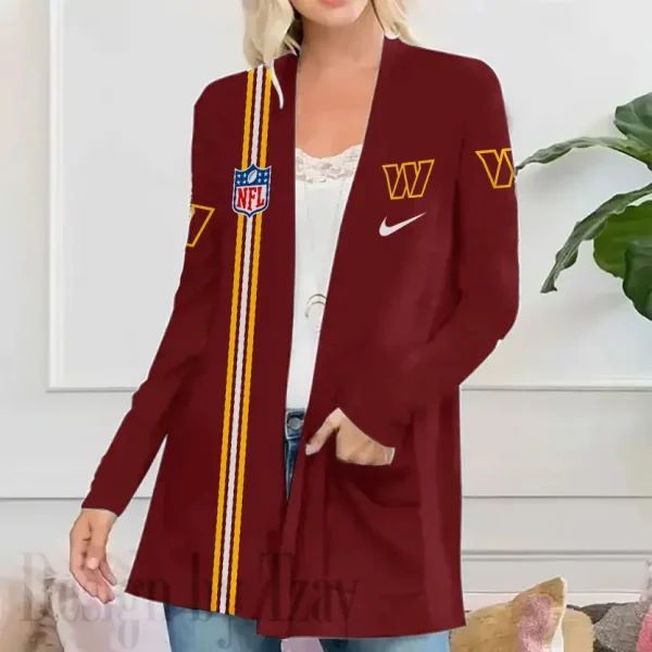 Washington Commanders Women’s Patch Pocket Cardigan SPTWPPC129