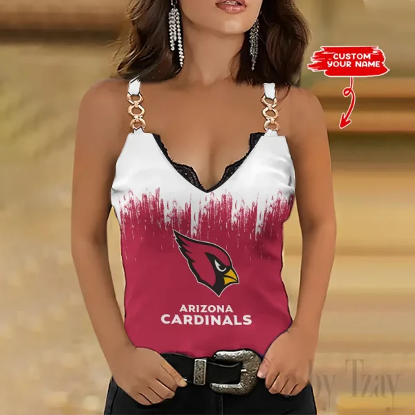 Arizona Cardinals Holiday Party Chain Strap Tank top Shirt Style 2025 SPTWCSTT685