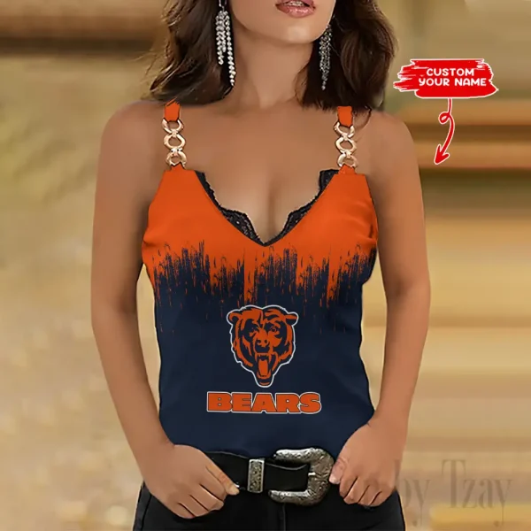 Chicago Bears Holiday Party Chain Strap Tank top Shirt Style 2025 SPTWCSTT690