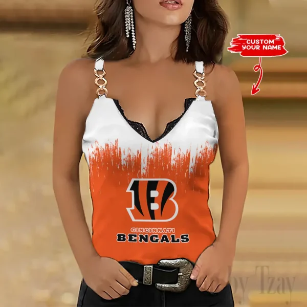 Cincinnati Bengals Holiday Party Chain Strap Tank top Shirt Style 2025 SPTWCSTT691