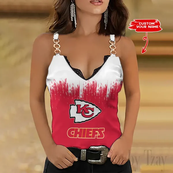 Kansas City Chiefs Holiday Party Chain Strap Tank top Shirt Style 2025 SPTWCSTT700