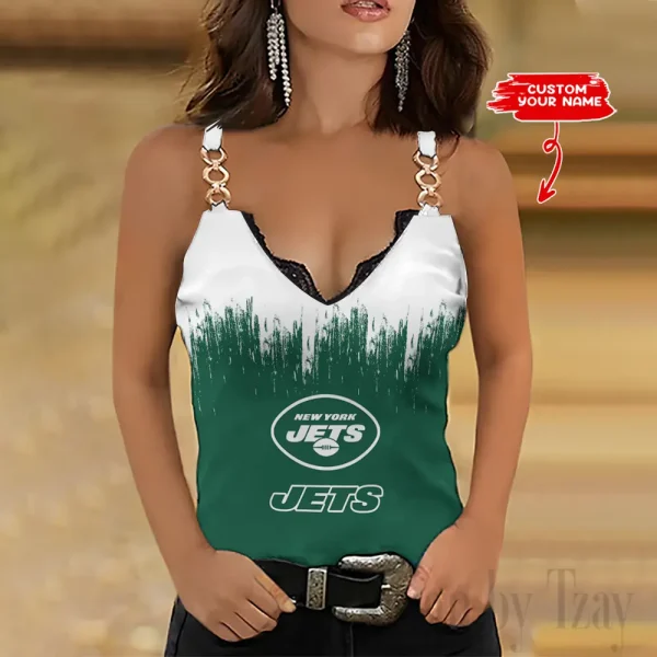 New York Jets Holiday Party Chain Strap Tank top Shirt Style 2025 SPTWCSTT709