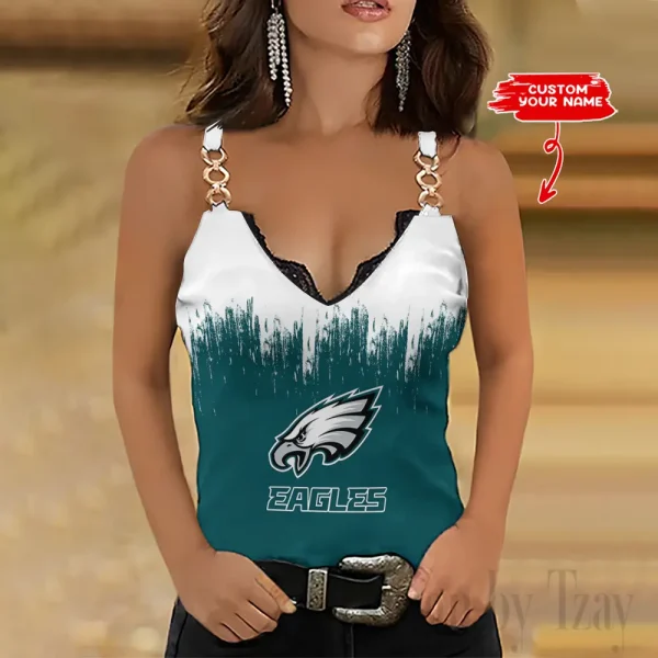 Philadelphia Eagles Holiday Party Chain Strap Tank top Shirt Style 2025 SPTWCSTT710
