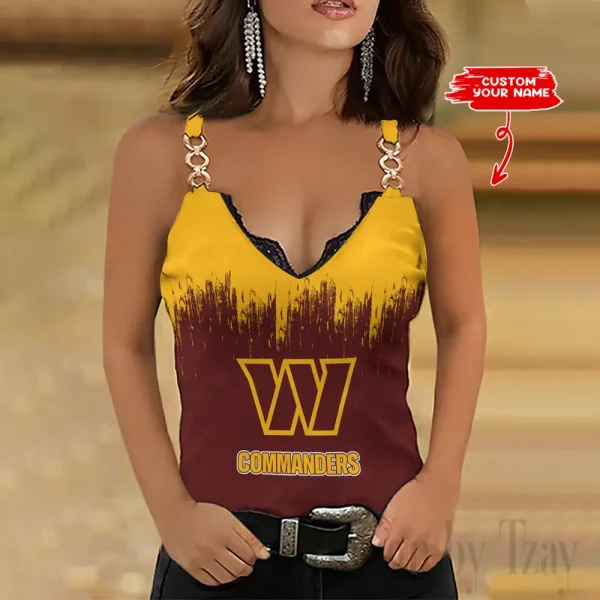 Washington Commanders Holiday Party Chain Strap Tank top Shirt Style 2025 SPTWCSTT716