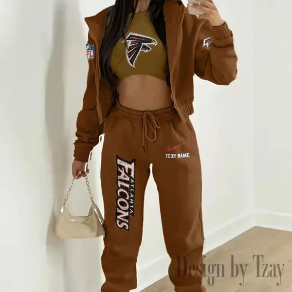 Atlanta Falcons Women's Outfit Winter Athleisure 3 Piece Set SPTWAL3PS163