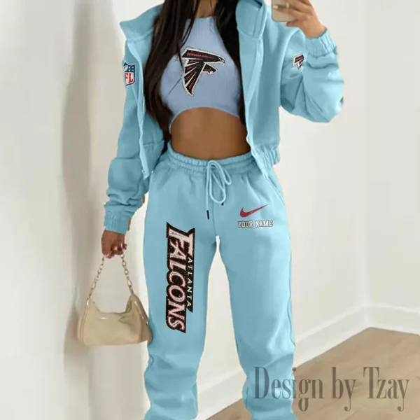 Atlanta Falcons Women's Outfit Winter Athleisure 3 Piece Set SPTWAL3PS163 - Image 7