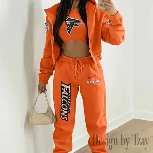 Atlanta Falcons Women's Outfit Winter Athleisure 3 Piece Set SPTWAL3PS163 - Image 8
