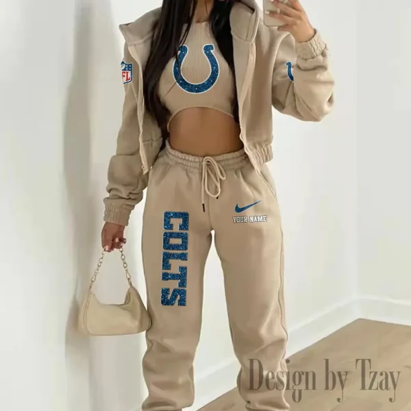Indianapolis Colts Women's Outfit Winter Athleisure 3 Piece Set SPTWAL3PS175
