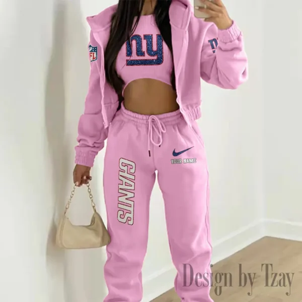 New York Giants Women's Outfit Winter Athleisure 3 Piece Set SPTWAL3PS185 - Image 2