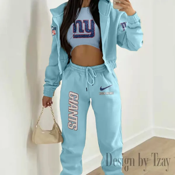 New York Giants Women's Outfit Winter Athleisure 3 Piece Set SPTWAL3PS185 - Image 3
