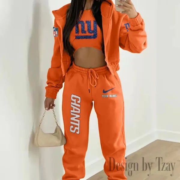 New York Giants Women's Outfit Winter Athleisure 3 Piece Set SPTWAL3PS185 - Image 8