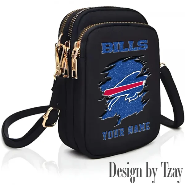 Buffalo Bills Cute Shoulder Bag With Colorful Canvas Zipper Printed S9CBB587 - Image 2