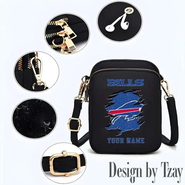 Buffalo Bills Cute Shoulder Bag With Colorful Canvas Zipper Printed S9CBB587 - Image 3