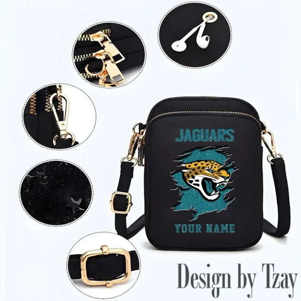 Jacksonville Jaguars Cute Shoulder Bag With Colorful Canvas Zipper Printed S9CBB598 - Image 3