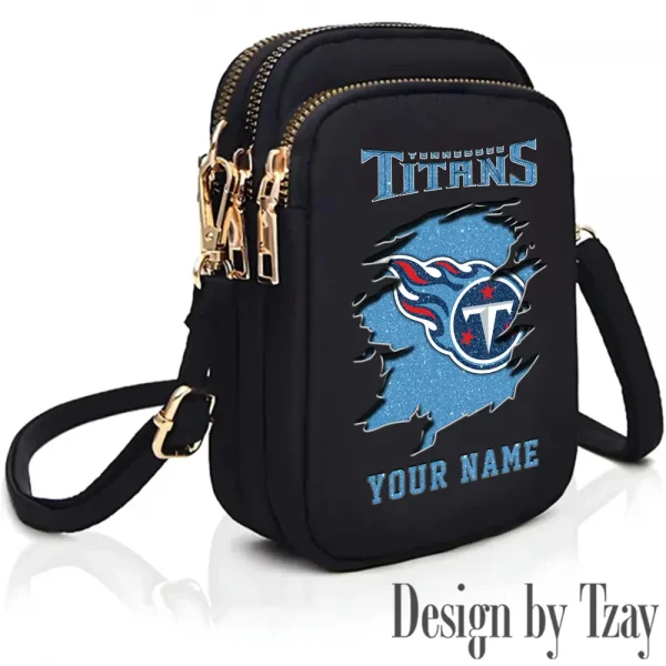 Tennessee Titans Cute Shoulder Bag With Colorful Canvas Zipper Printed S9CBB614 - Image 2