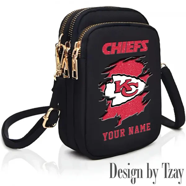 Kansas City Chiefs Cute Shoulder Bag With Colorful Canvas Zipper Printed S9CBB599 - Image 2