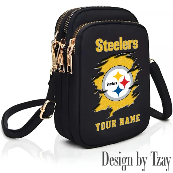 Pittsburgh Steelers Cute Shoulder Bag With Colorful Canvas Zipper Printed S9CBB610 - Image 2