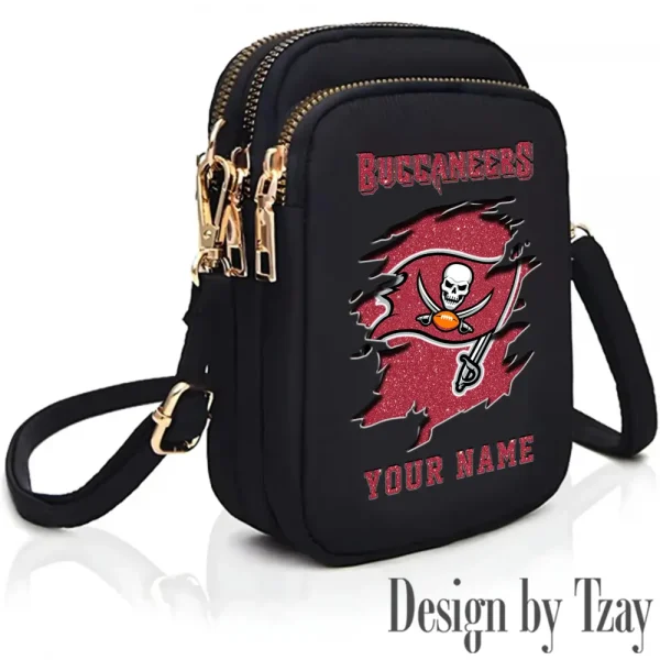 Tampa Bay Buccaneers Cute Shoulder Bag With Colorful Canvas Zipper Printed S9CBB613 - Image 2