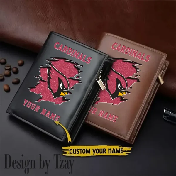 Arizona Cardinals Men Wallet Pu Leather Gift Purse SPTLVW1019