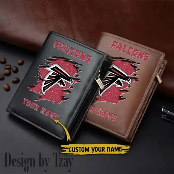 Atlanta Falcons Men Wallet Pu Leather Gift Purse SPTLVW1020