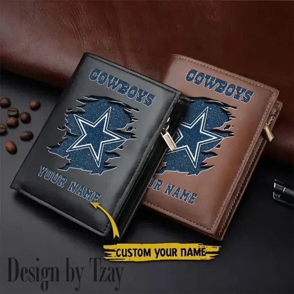 Dallas Cowboys Men Wallet Pu Leather Gift Purse SPTLVW1027