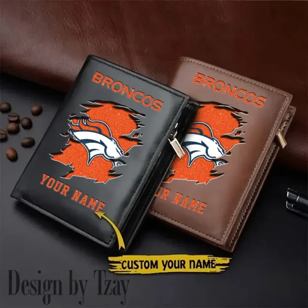 Denver Broncos Men Wallet Pu Leather Gift Purse SPTLVW1028