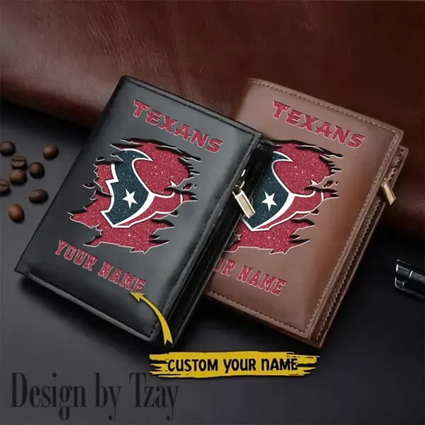 Houston Texans Men Wallet Pu Leather Gift Purse SPTLVW1031